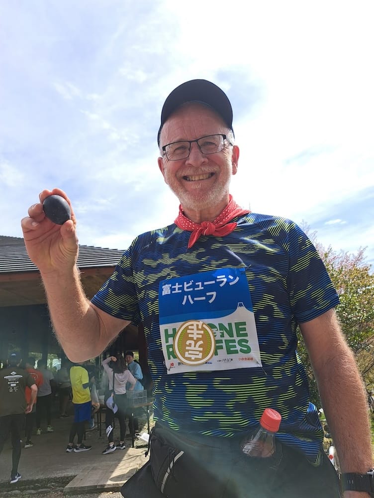 Ray at the end of the race